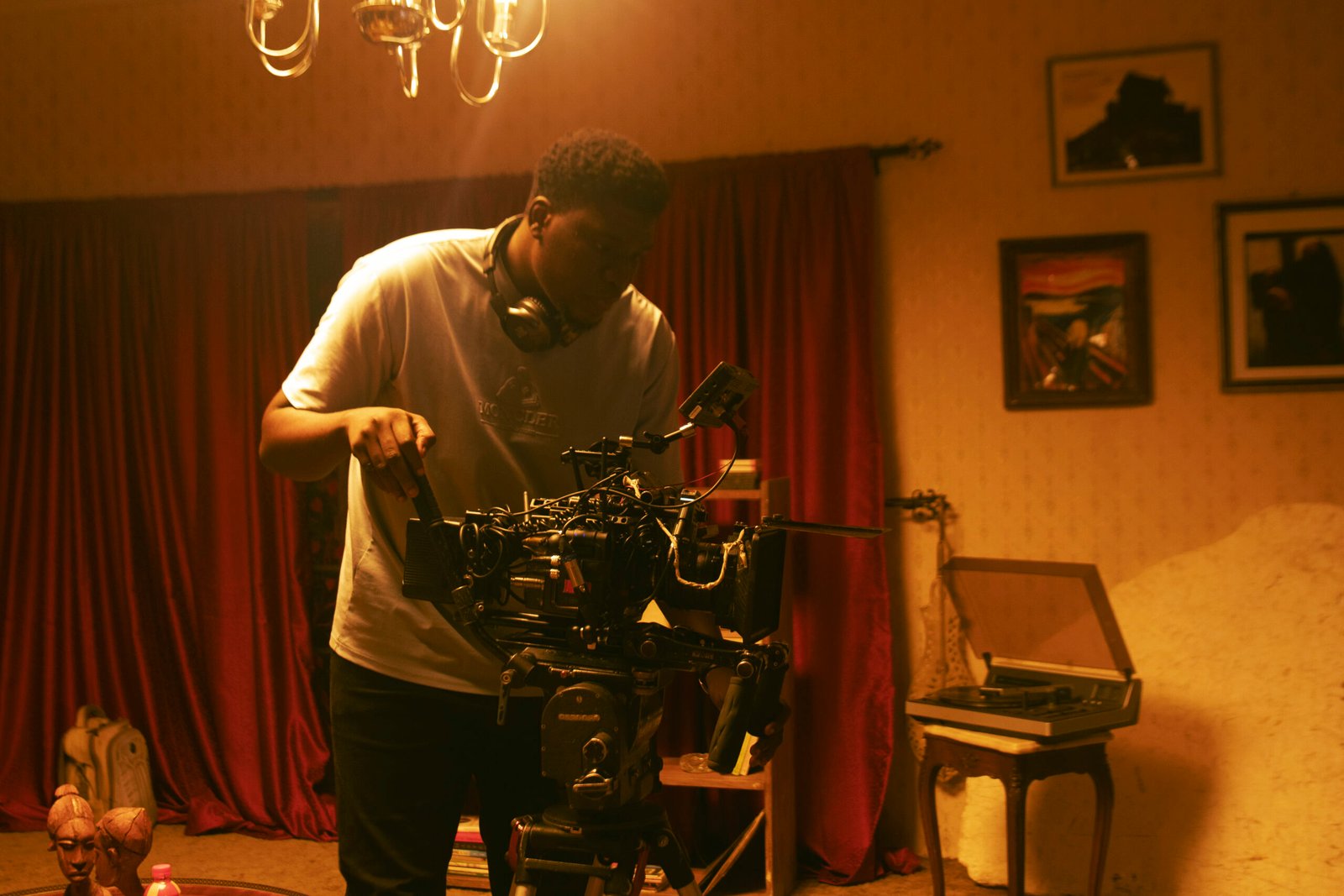 Director of Photography on the set of IDIA